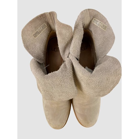 UGG Elora Sahara Grey Suede Leather Ankle Boots, Women's Size 10 - Picture 11 of 16